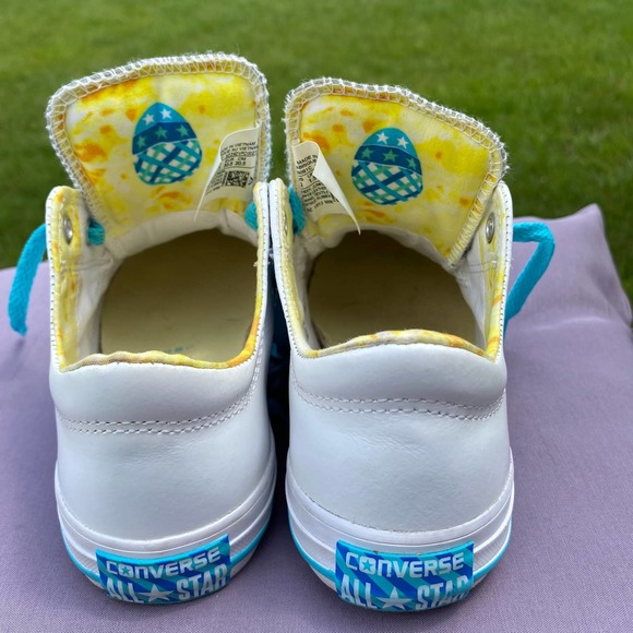 EUC Converse AS Madison Ox White/Lemon Haze Egg Sneaker US Youth Sz 2  656091C - Picture 5 of 9